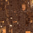 Yuma Arizona Map Print in Ember Style Zoomed In Close Up Showing Details