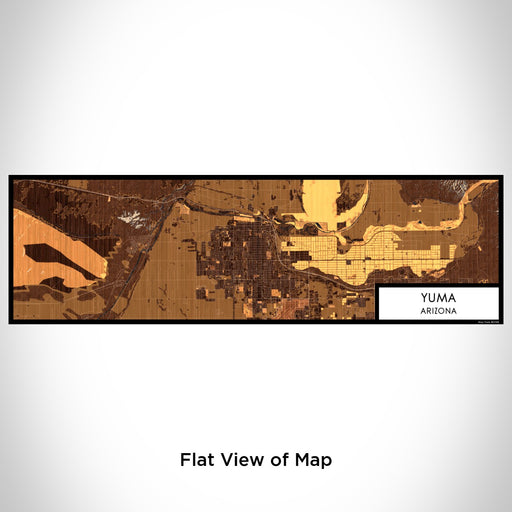 Flat View of Map Custom Yuma Arizona Map Enamel Mug in Ember