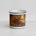 Front View Custom Yuma Arizona Map Enamel Mug in Ember