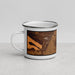 Left View Custom Yuma Arizona Map Enamel Mug in Ember