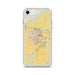 Custom Yuma Arizona Map iPhone SE Phone Case in Woodblock