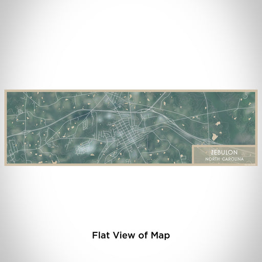 Flat View of Map Custom Zebulon North Carolina Map Enamel Mug in Afternoon