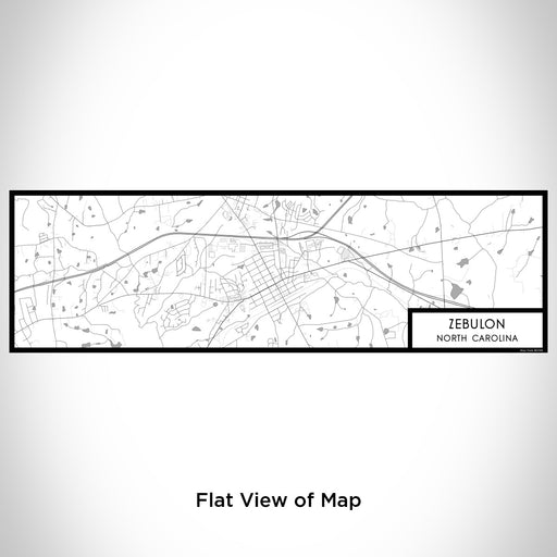 Flat View of Map Custom Zebulon North Carolina Map Enamel Mug in Classic