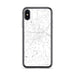 Custom iPhone X/XS Zebulon North Carolina Map Phone Case in Classic
