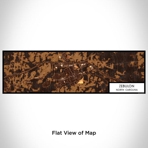 Flat View of Map Custom Zebulon North Carolina Map Enamel Mug in Ember