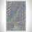 Zion National Park Map Print Portrait Orientation in Afternoon Style With Shaded Background