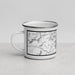 Left View Custom Zion National Park Map Enamel Mug in Classic