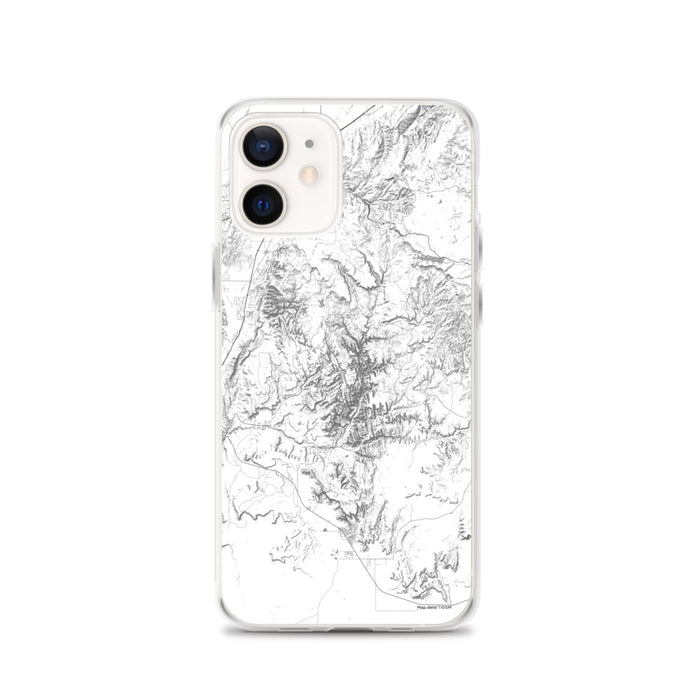 Custom Zion National Park Map iPhone 12 Phone Case in Classic
