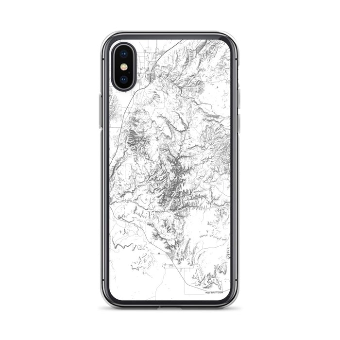Custom Zion National Park Map Phone Case in Classic