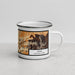 Right View Custom Zion National Park Map Enamel Mug in Ember