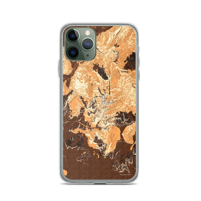 Custom Zion National Park Map Phone Case in Ember