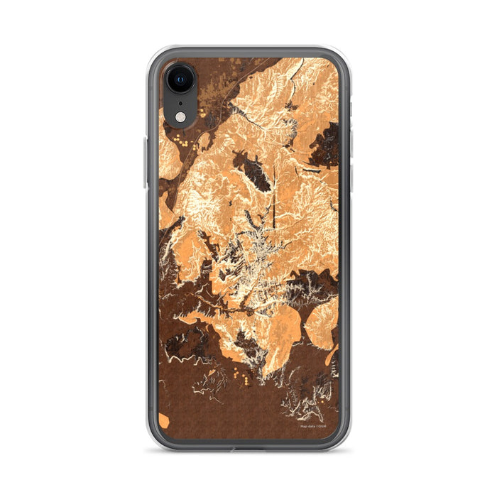 Custom Zion National Park Map Phone Case in Ember