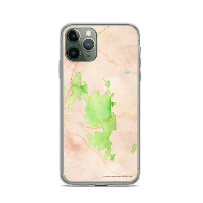 Custom Zion National Park Map Phone Case in Watercolor