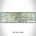 Flat View of Map Custom Zion National Park Map Enamel Mug in Woodblock