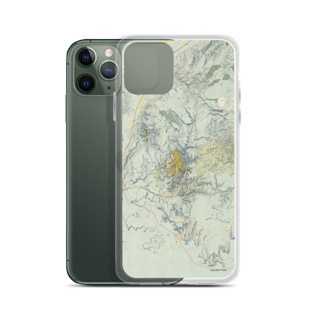 Zion National Park Map Phone Case in Woodblock — JACE Maps