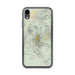 Custom Zion National Park Map Phone Case in Woodblock